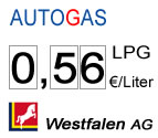 aktueller Gaspreis: 0,56 Euro