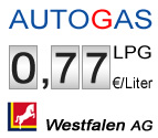 aktueller Gaspreis: 0,77 Euro