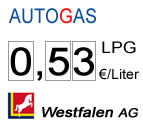 aktueller Gaspreis: 0,53 Euro