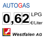 aktueller Gaspreis: 0,62 Euro