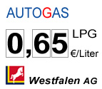 aktueller Gaspreis: 0,65 Euro